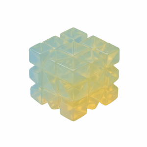 Opalite 369 Power Cube – Rainbow Energy Crystal for Clarity and Flow